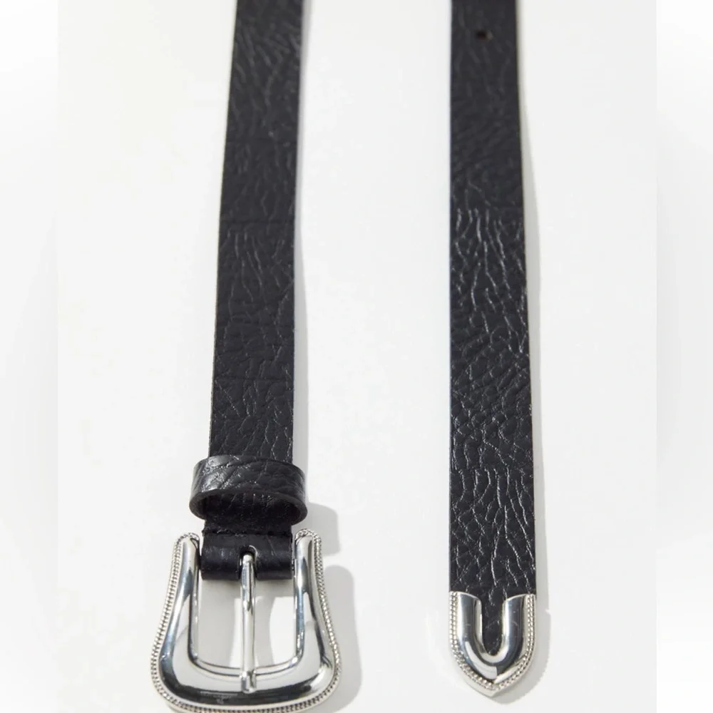 Urban Outfitters thin black western belt NWT